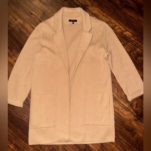 Quince 100% Organic Cotton Knit Camel Blazer